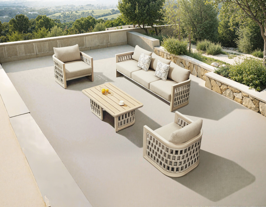 Riva-3.0-3 Lounge Set Aluminum (2064330)