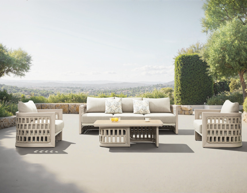 Riva-3.0-3 Lounge Set Aluminum (2064330)