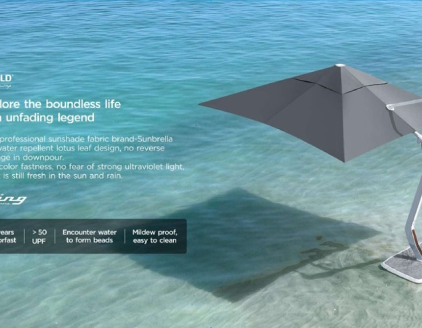 Wing/C-3x3m DELUXE Corner Umbrella (90020001)