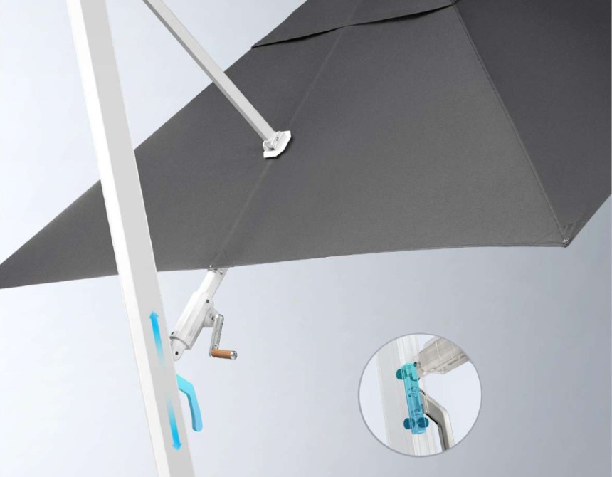 Wing/C-3x3m DELUXE Corner Umbrella (90020001)
