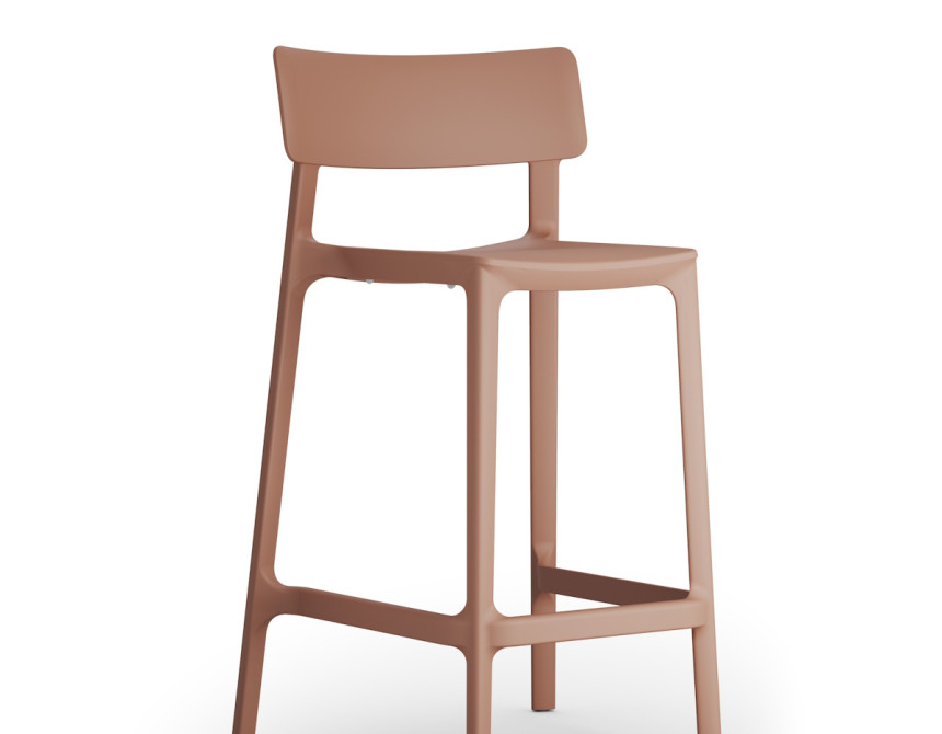 Deva/S-66cm* Barstool Terracotta