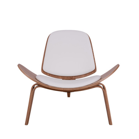 Superior/Natural* Lounge Armchair White