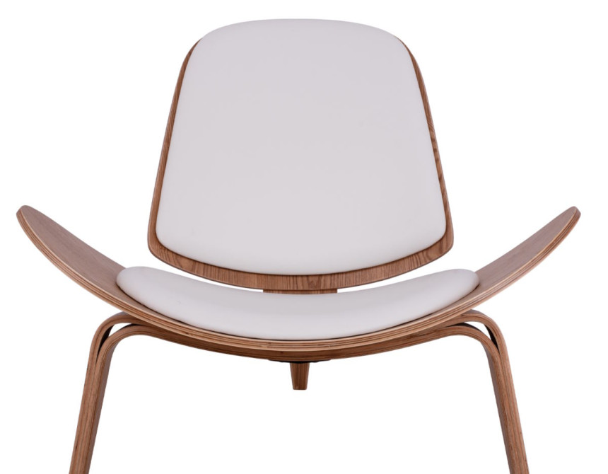 Superior/Natural* Lounge Armchair White