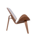 Superior/Natural* Lounge Armchair White