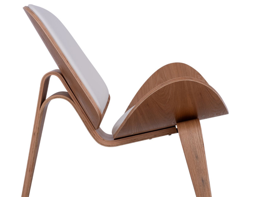 Superior/Natural* Lounge Armchair White