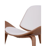 Superior/Natural* Lounge Armchair White