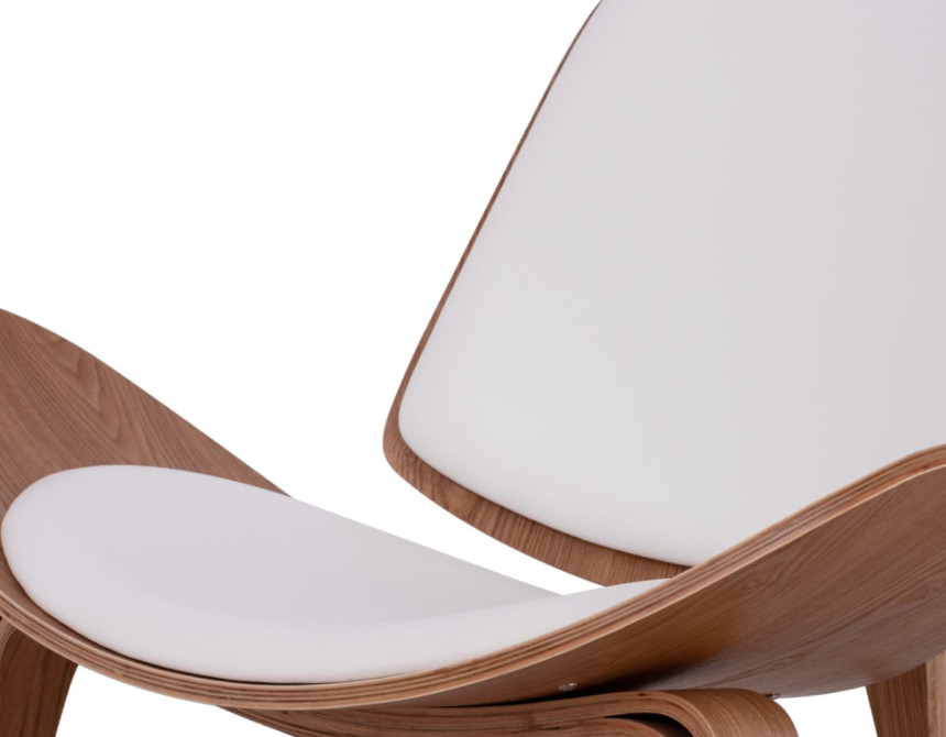 Superior/Natural* Lounge Armchair White