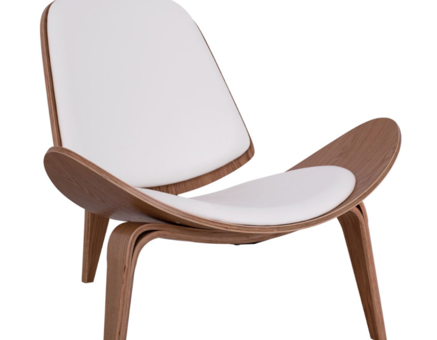 Superior/Natural* Lounge Armchair White