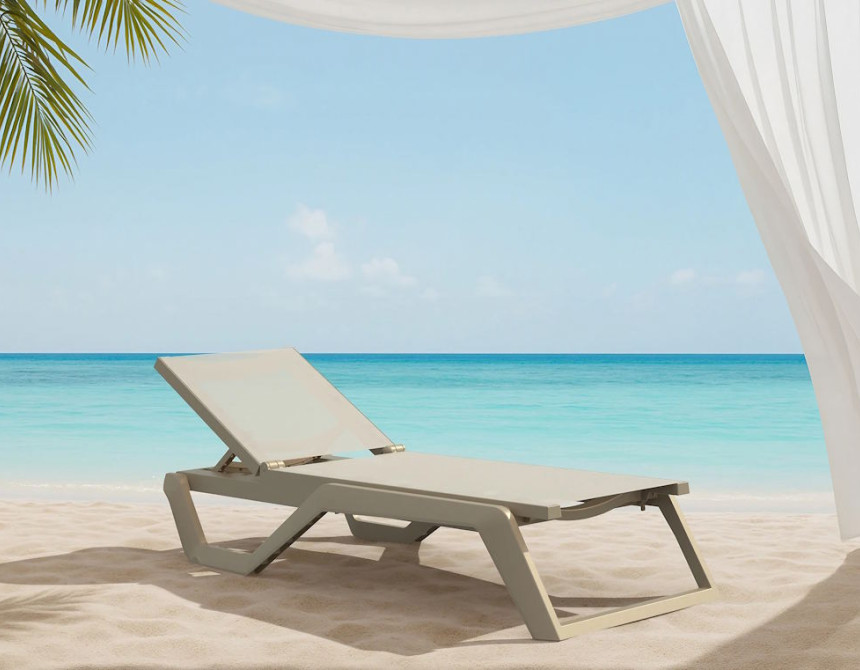 Rio/ST* Sun-Lounger Taupe