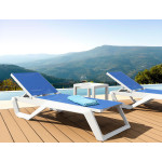 Rio/ST* Sun-Lounger White-Blue