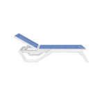 Rio/ST* Sun-Lounger White-Blue