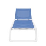 Rio/ST* Sun-Lounger White-Blue