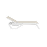 Rio/ST* Sun-Lounger White-Taupe
