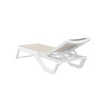 Rio/ST* Sun-Lounger White-Taupe