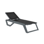 Rio/ST* Sun-Lounger Dark Grey-Black
