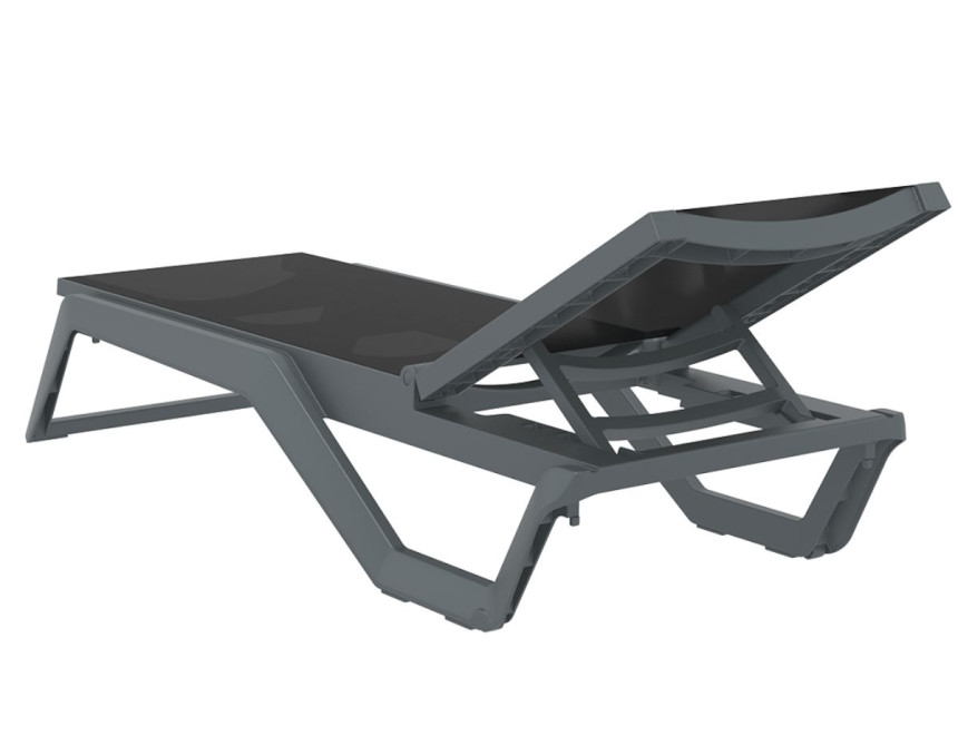 Rio/ST* Sun-Lounger Dark Grey-Black