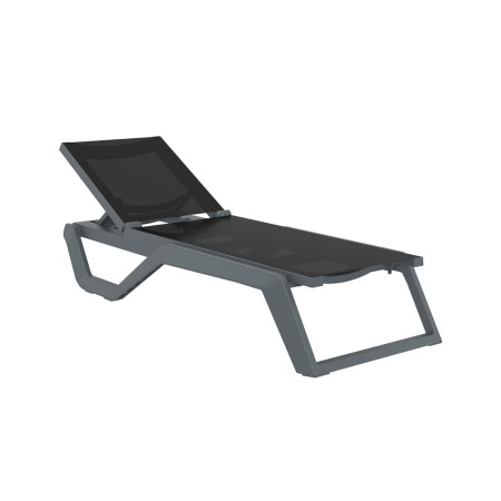 Rio/ST* Sun-Lounger Dark Grey-Black