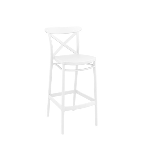 Cross/ST-S* Barstool White