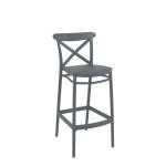 Cross/ST-T* Barstool Dark Grey