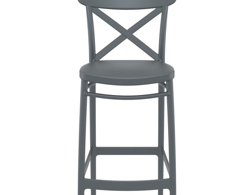 Cross/ST-T* Barstool Dark Grey