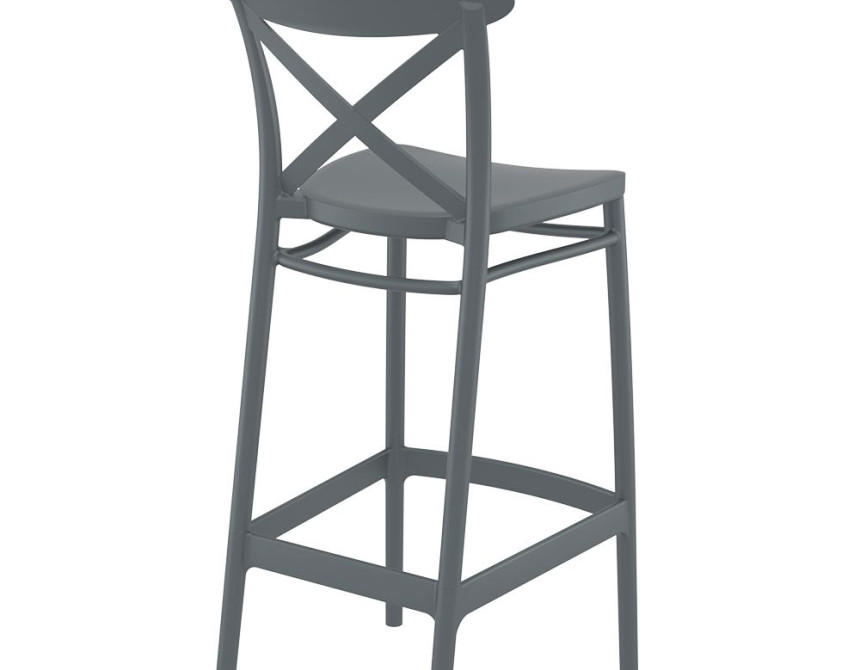 Cross/ST-T* Barstool Dark Grey