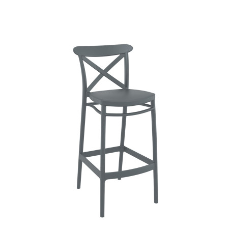 Cross/ST-T* Barstool Dark Grey