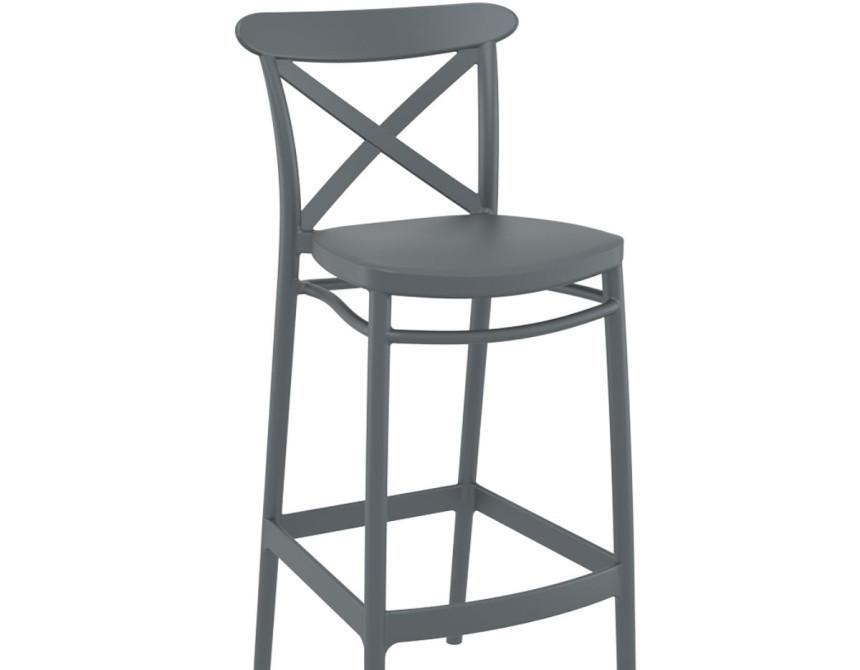 Cross/ST-T* Barstool Dark Grey