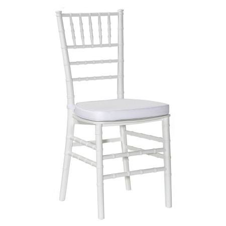 Cushion Chiavari/Tiffany White