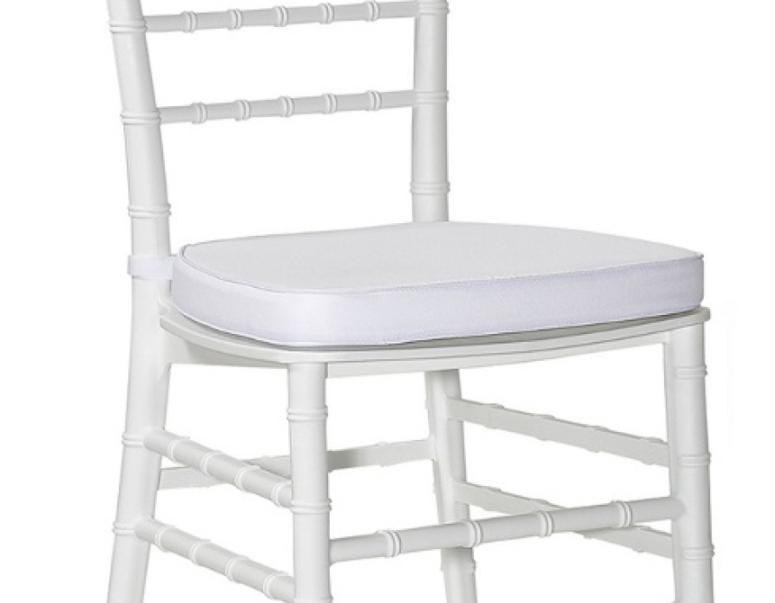 Cushion Chiavari/Tiffany White