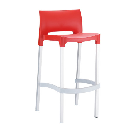 Gio* Barstool Red 75cm Alu PL