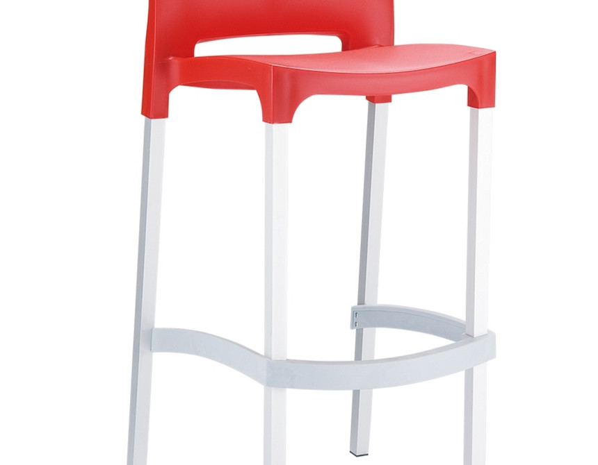 Gio* Barstool Red 75cm Alu PL
