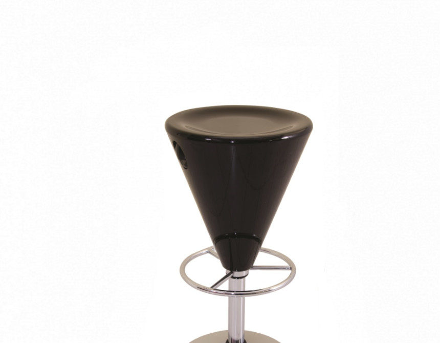 Barstool Cone Black